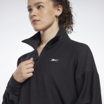 QUARTER ZIP MIDLAYER SWEATSHIRT - SVARTUR